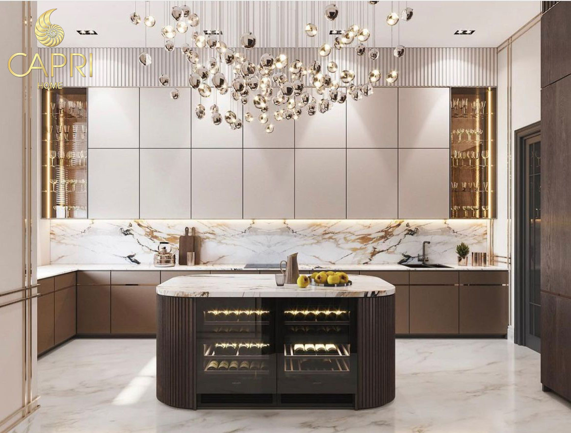 Thiết kế phòng bếp biệt thự