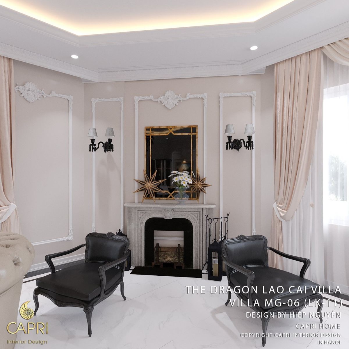 Nội thất biệt thự liền kề cổ điển