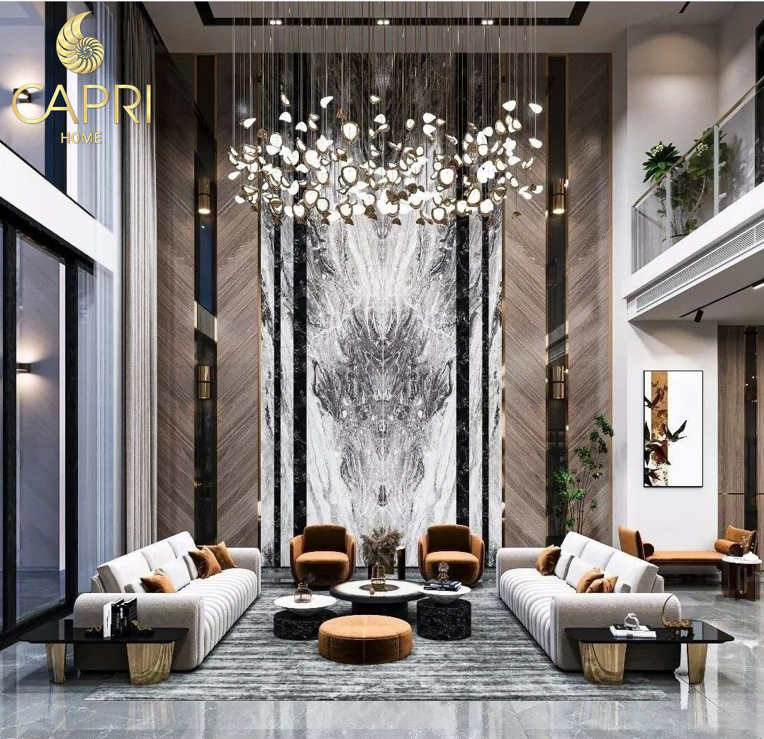 Phòng Khách Villa Hiện Đại