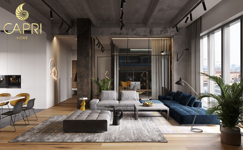 Thiết kế phòng khách căn hộ hiện đại