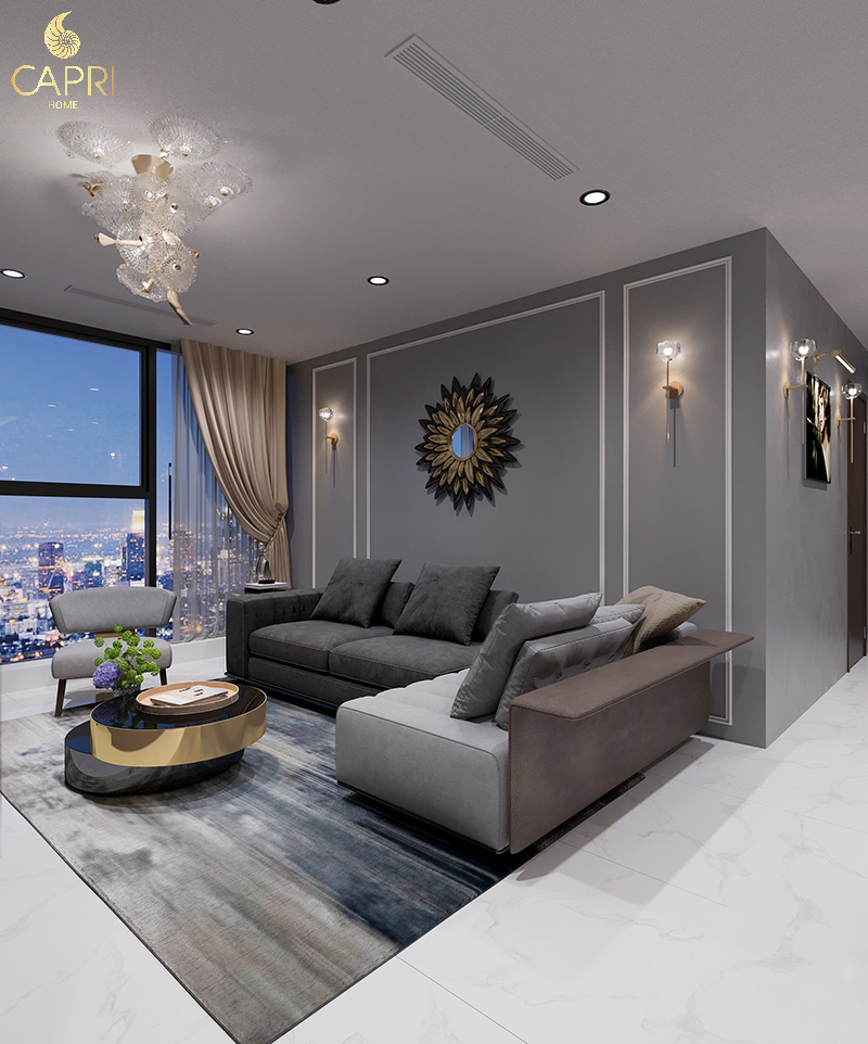 Thiết kế chung cư 2 phòng ngủ đơn giản