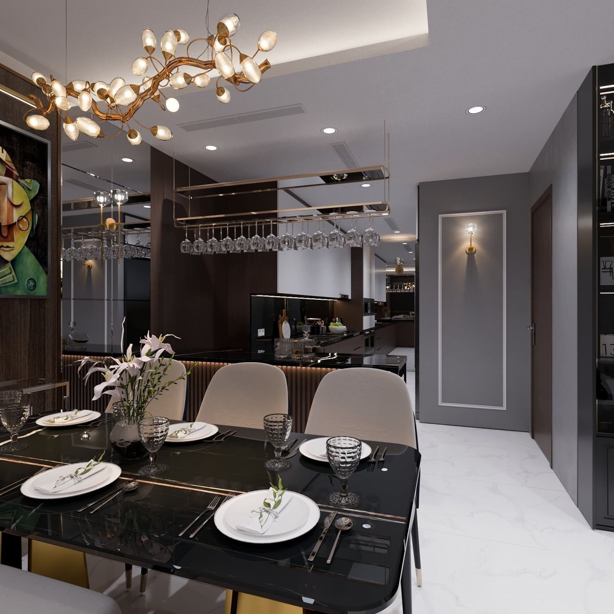 Thiết kế nội thất căn hộ nhà phố