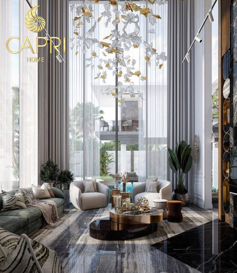 Thiết Kế Phòng Khách Thông tầng Hiện Đại